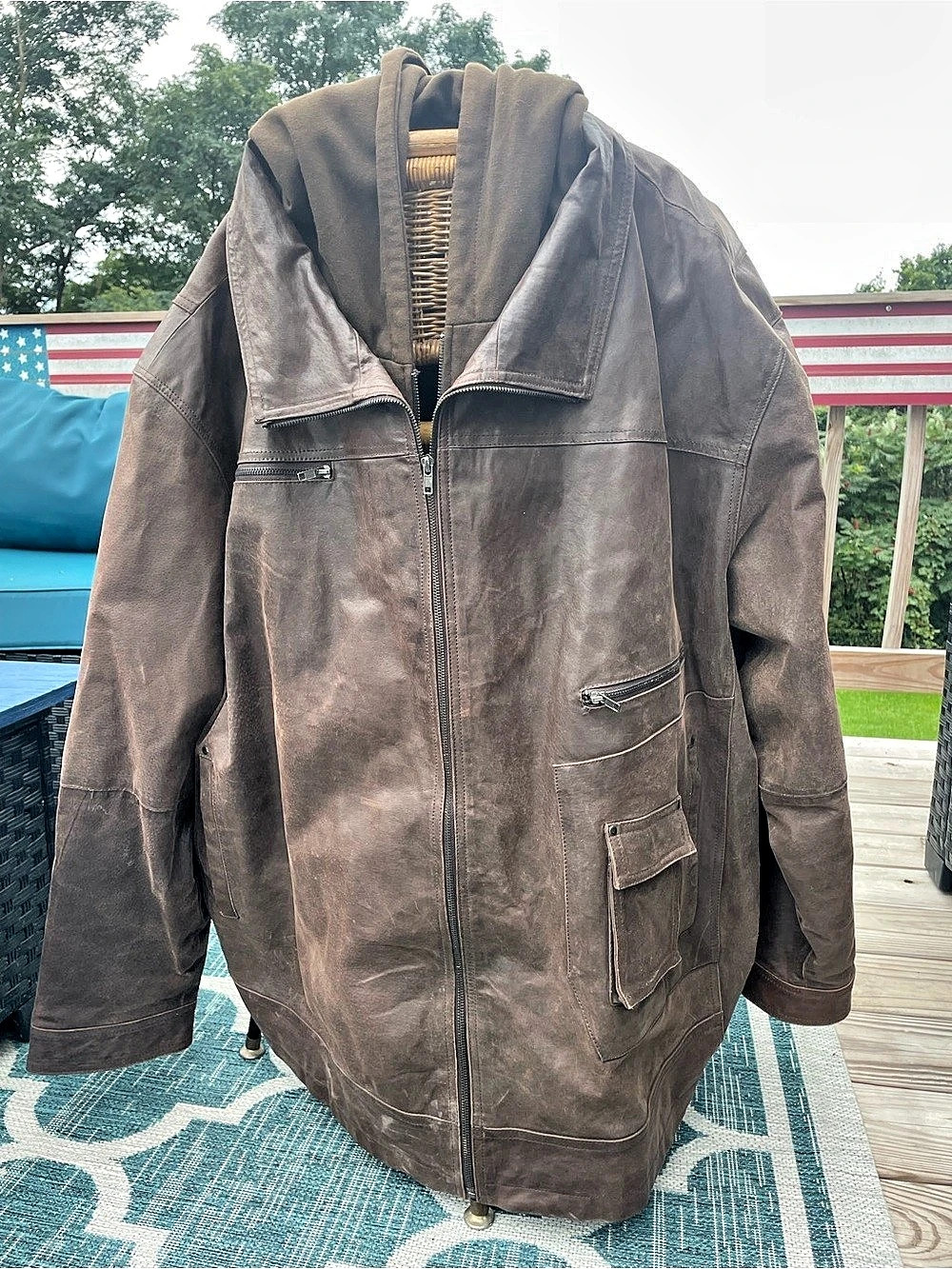 Men'sKINGS SIZE BRAND 7X LEATHER JACKET